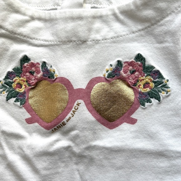 EUC Janie and Jack Flower Sunglass Sleeveless Shirt - Picture 5 of 7